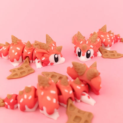 Flexi Sugar Rush Mini Dragon – A Sweet Tooth’s Fantasy in Dragon Form 🍓🍦🐉