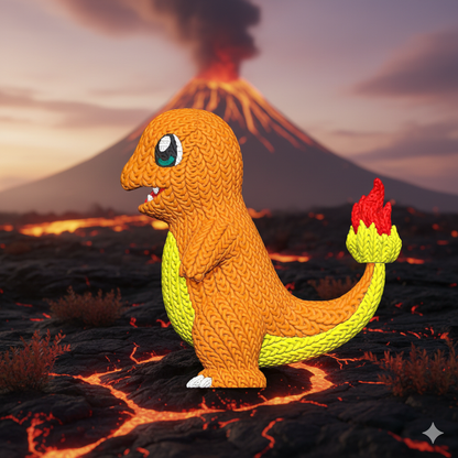 Pokemon - Charmander - Knitted Style