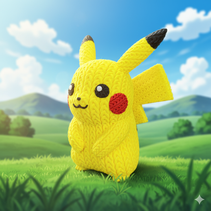 Pokemon - Pikachu - Knitted Style