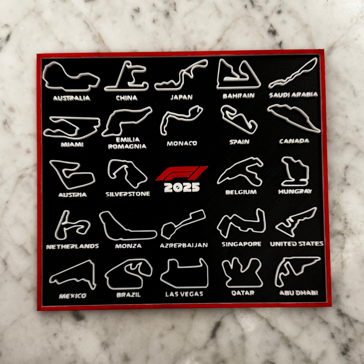 Formula 1 - 2025 Calendar Frame