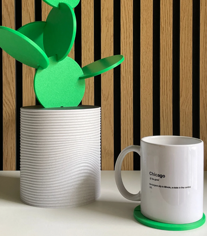 Cactus Coasters – Vase with Removable Coasters