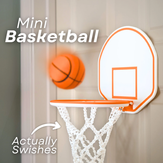 Mini Basketball with Swishing Net - Mini Hoop