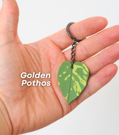 Leafy Keys Pack II - Houseplant Keychains - For Car Key Ring and House Keys