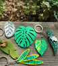 Leafy Keys Pack II - Houseplant Keychains - For Car Key Ring and House Keys