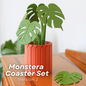 Monstera Coaster Set - Coaster Set End Table
