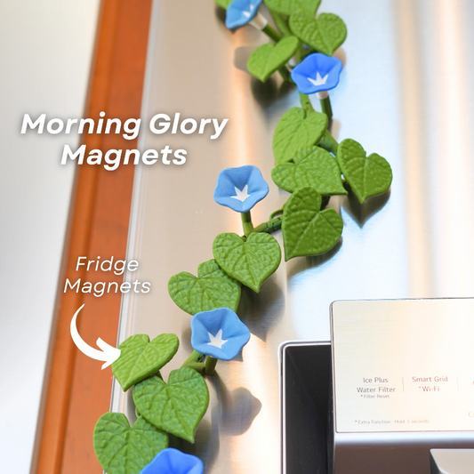 Morning Glory Magnets - Ivy Fridge Magnet - Flower Magnets