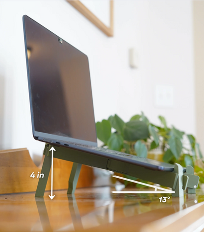 Portable Laptop Stand - Print in Place Collapsing Laptop Stand with Cable Coil