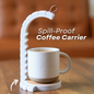 Spill Proof Coffee Carrier - carrying mug coaster
