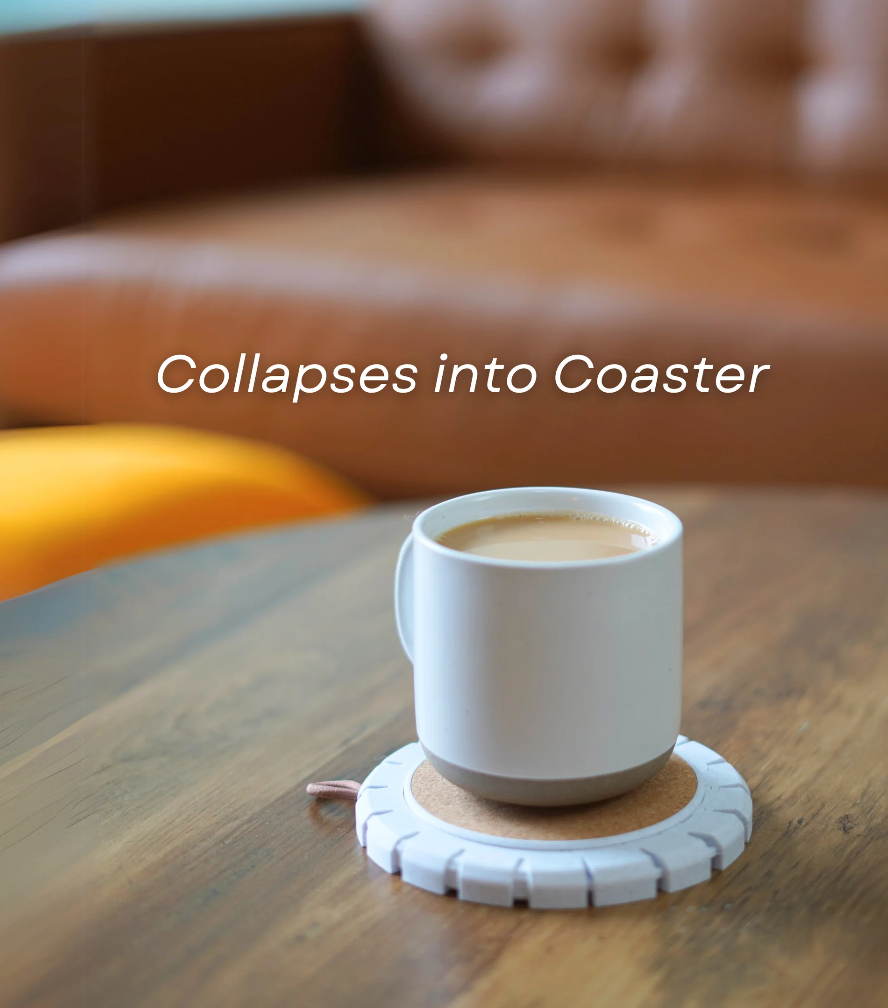 Spill Proof Coffee Carrier - carrying mug coaster