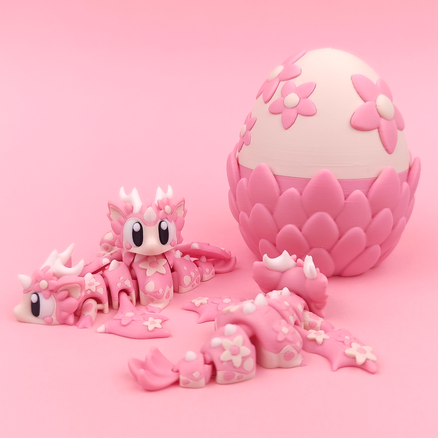 Flexi Cherry Blossom Mini Dragon with Egg – A Magical Spring Companion 🌸🐉