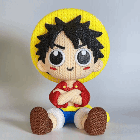 One Piece | Luffy - Knitted Style