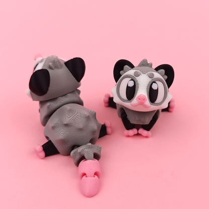Flexi Opossum – Quirky, Cute, and Ready to Chill 🐾🖤