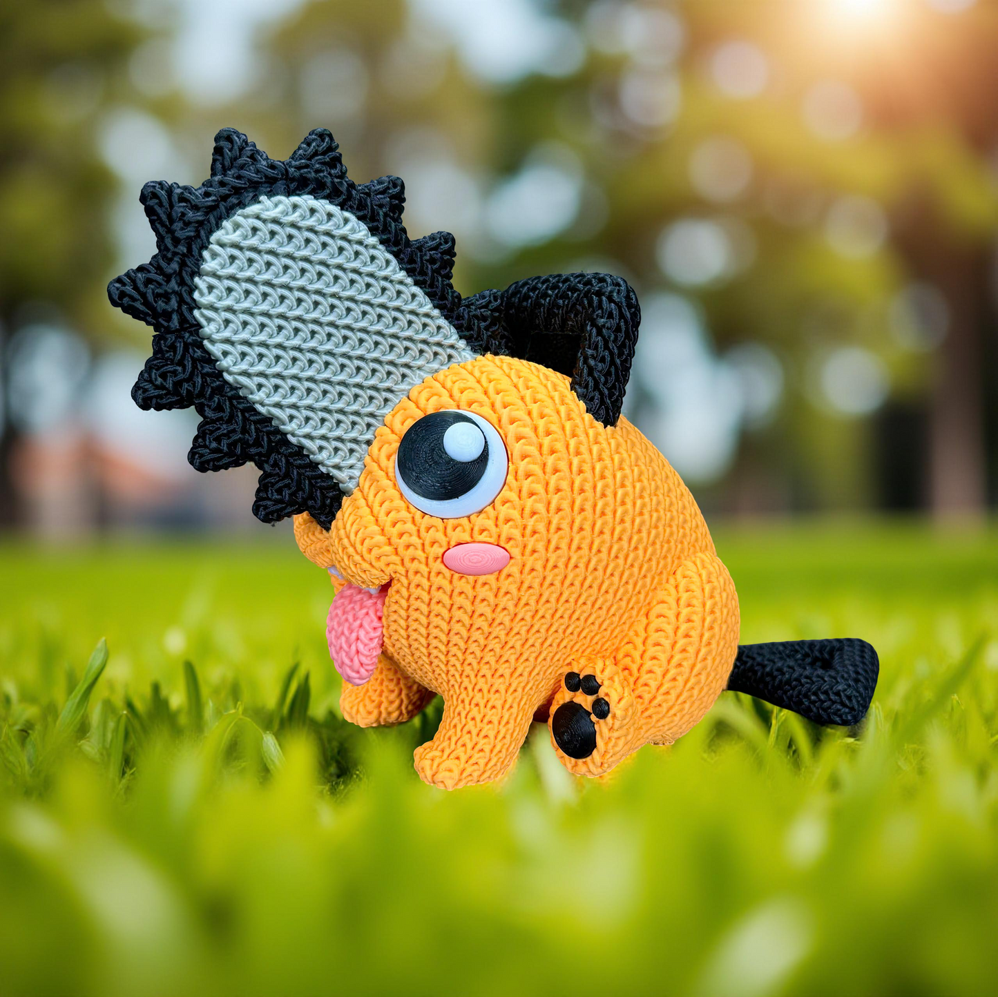 Pochita Crochet-Style Plush – Adorable Chainsaw Devil Companion