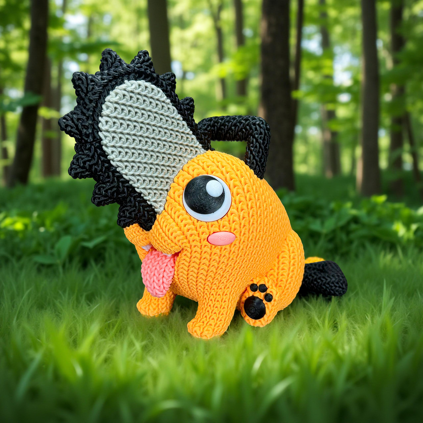 Pochita Crochet-Style Plush – Adorable Chainsaw Devil Companion