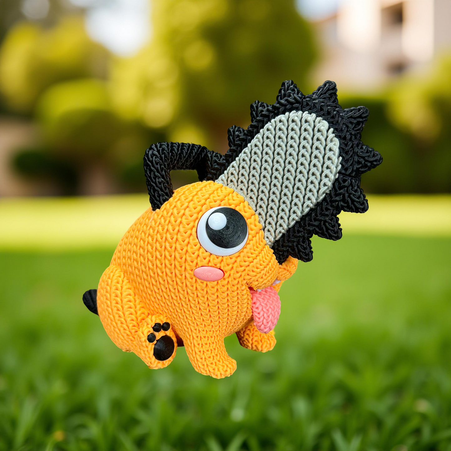 Pochita Crochet-Style Plush – Adorable Chainsaw Devil Companion