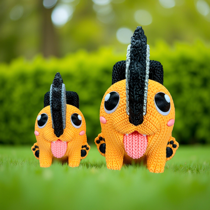 Pochita Crochet-Style Plush – Adorable Chainsaw Devil Companion