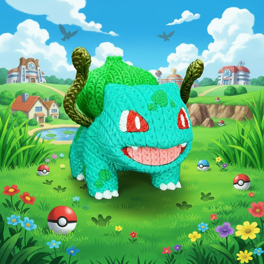 Pokemon - Bulbasaur - Knitted Style