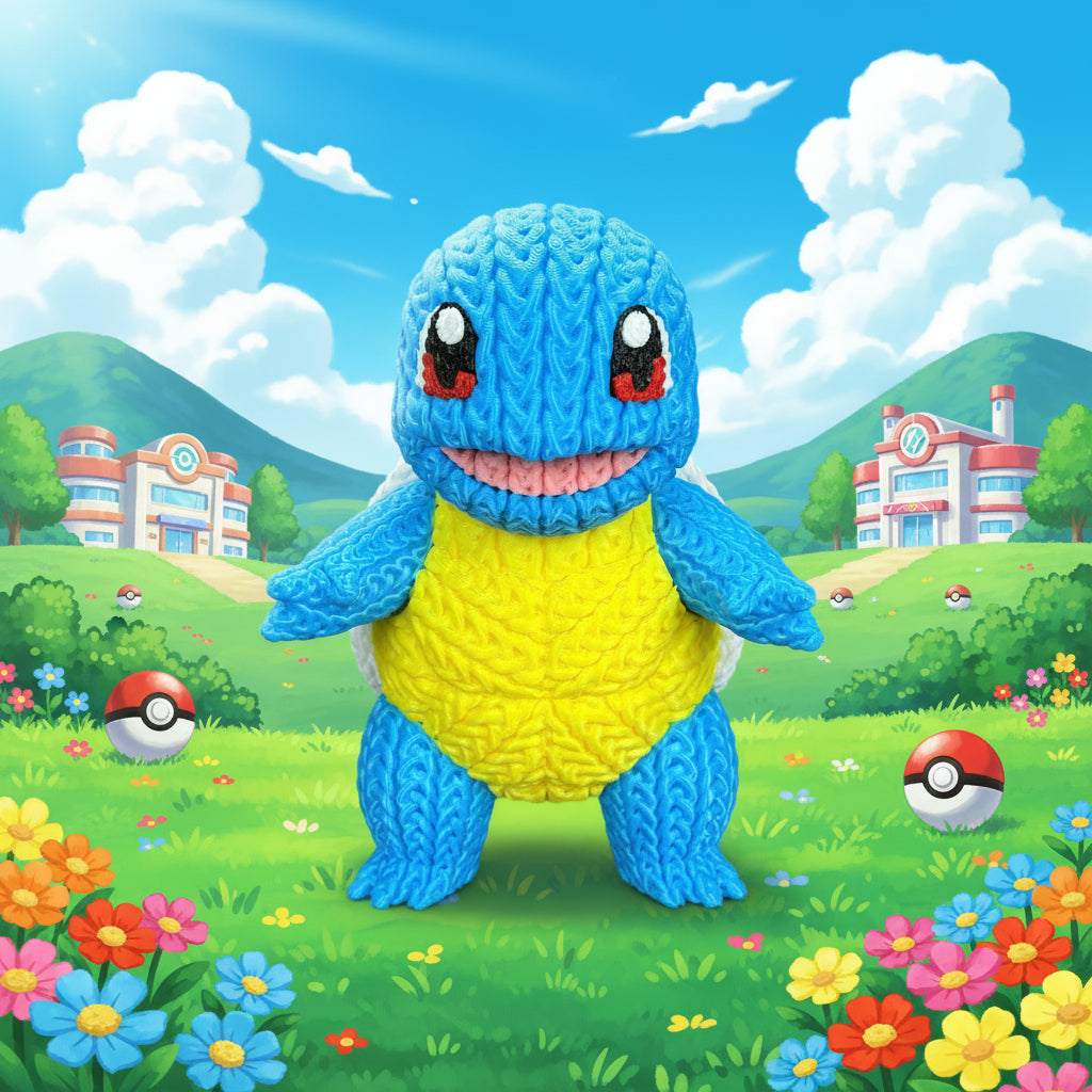 Pokemon - Squirtle - Knitted Style